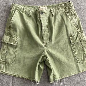 Madewell Cotton Shorts with Raw Edge Hem Sz  29